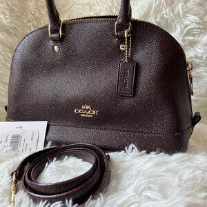 Coach Mini Sierra Crossbody in Oxblood/Burgundy